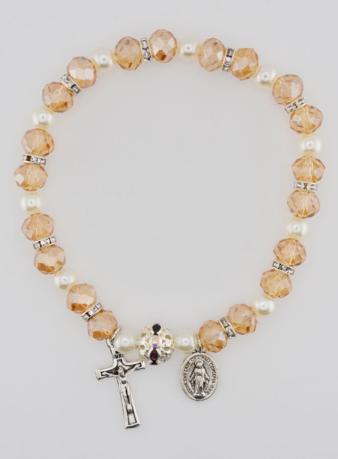 Bracciale Religioso Vergine Miracolosa - Champagne (pic 1)