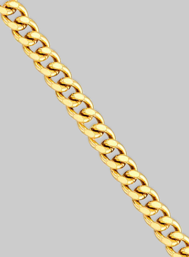 Catena in Oro 9k 45 cm - Maglia Gourmette 1mm (pic 4)