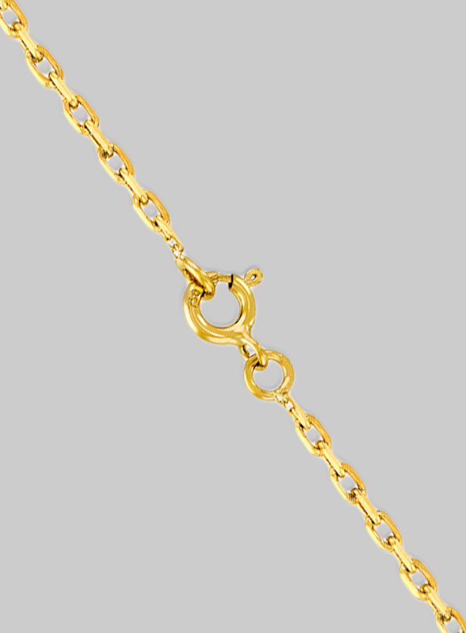 Catena in Oro Massiccio 50cm - Maglia Forzatina 1mm (pic 2)
