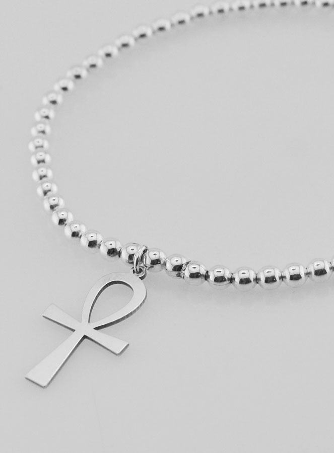 Bracciale a Sfere 2 Croci – Argento Massiccio (pic 4)