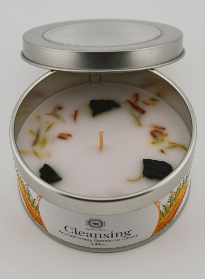 Candela Profumata Aromaterapia - Sandalo & Tormalina Nera (pic 2)