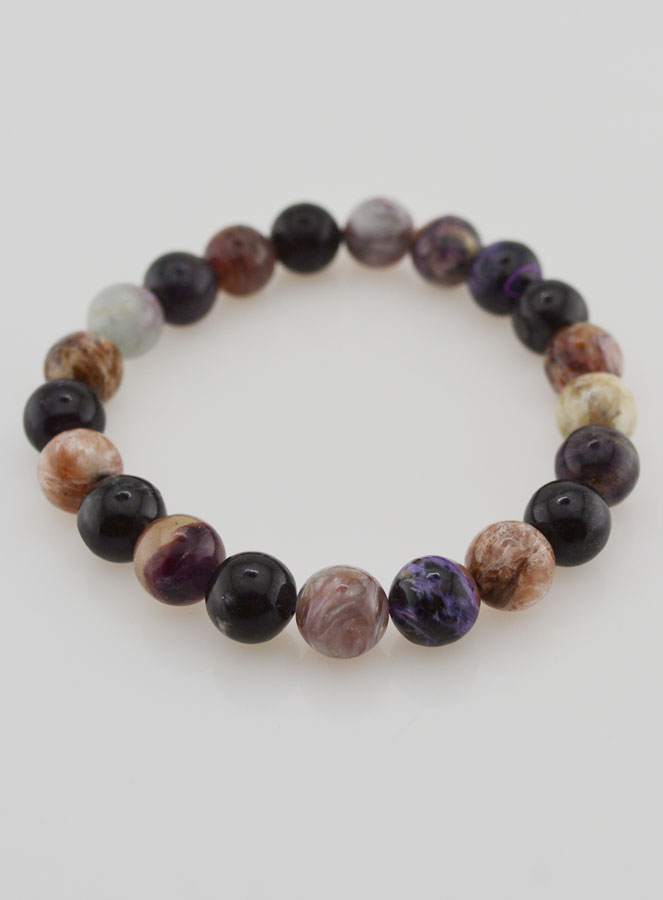 Bracciale in Pietra Naturale di Charoite – 8 mm (pic 2)