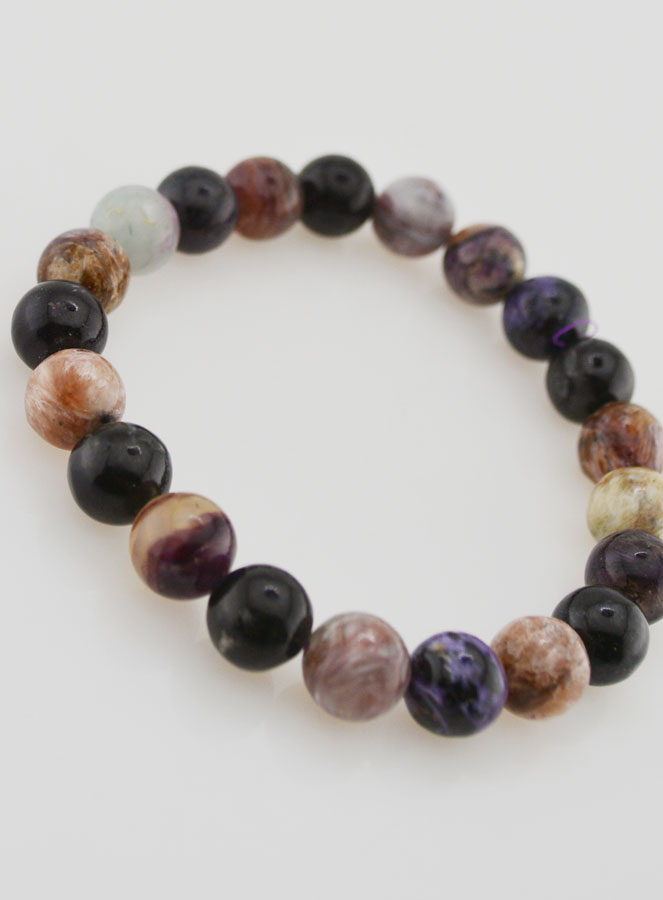 Bracciale in Pietra Naturale di Charoite – 8 mm (pic 3)