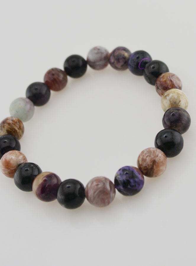 Bracciale in Pietra Naturale di Charoite – 8 mm (pic 4)