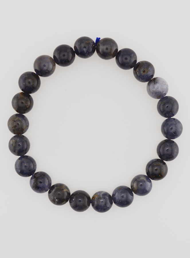 Bracciale in Pietra Naturale di Cordierite Lolite – 8 mm (pic 1)