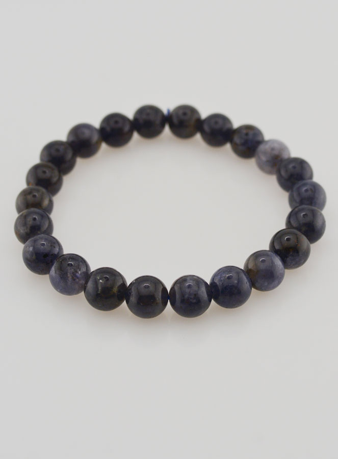 Bracciale in Pietra Naturale di Cordierite Lolite – 8 mm (pic 2)