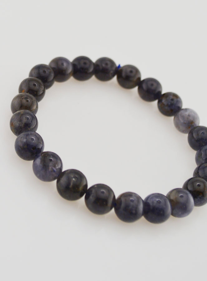 Bracciale in Pietra Naturale di Cordierite Lolite – 8 mm (pic 3)