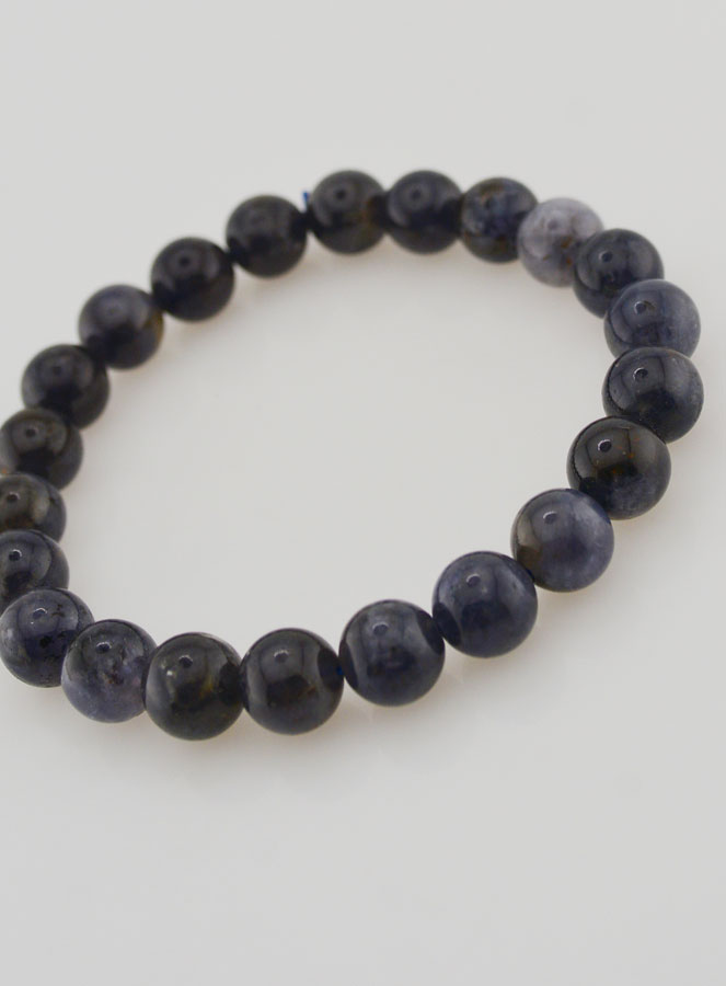 Bracciale in Pietra Naturale di Cordierite Lolite – 8 mm (pic 4)