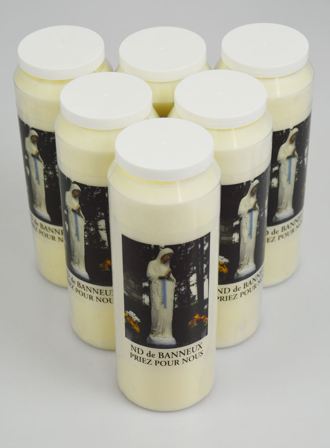 Lotto di 6 Candele per Novena Nostra Signora di Banneux (pic 2)