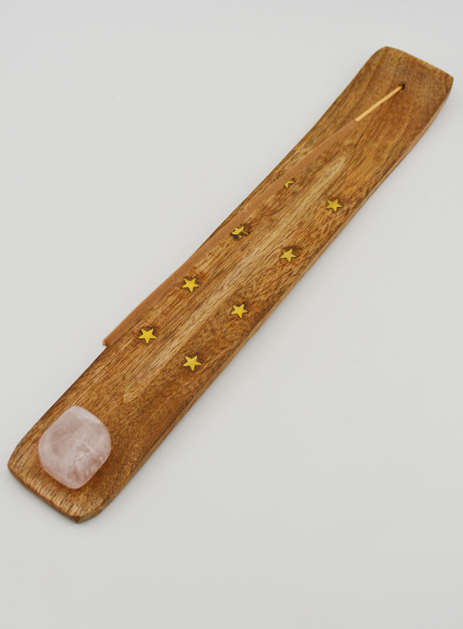Porta-Incenso per Bastoncini - Quarzo Rosa (pic 4)