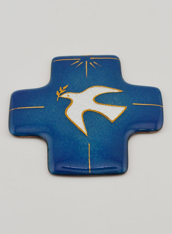 Croce per Cresima Colomba dello Spirito Santo in Smalti del Libano (pic 2)