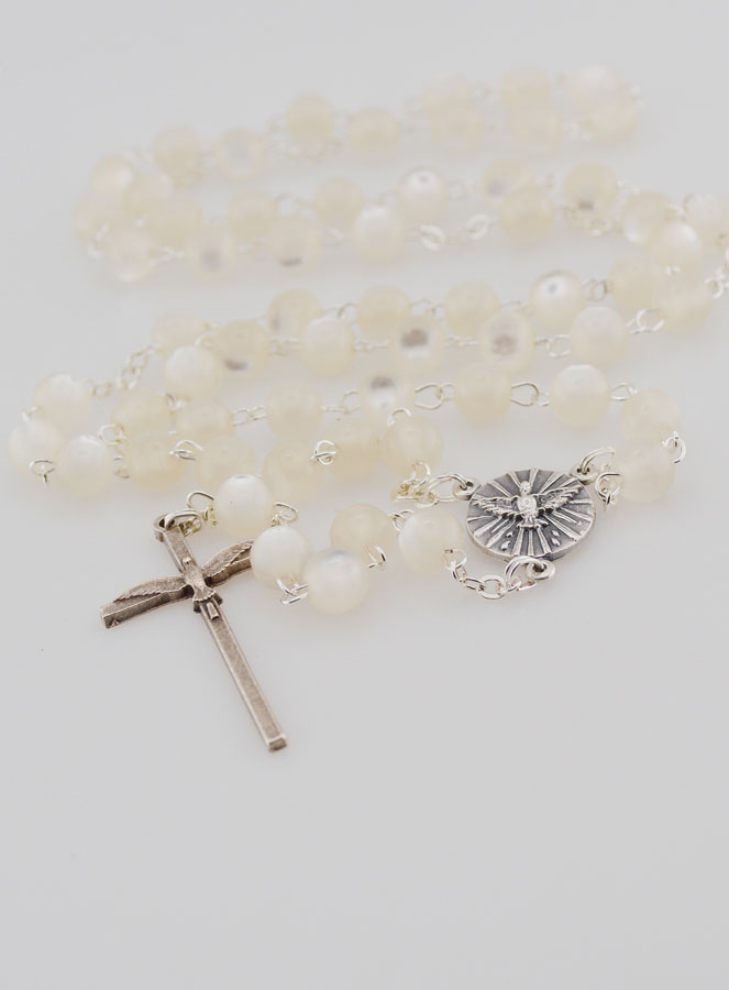 Rosario della Cresima allo Spirito Santo - Bianco (pic 2)