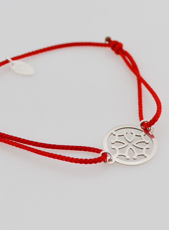 Bracciale in Argento e Cordoncino – Croce Occitana (pic 3)