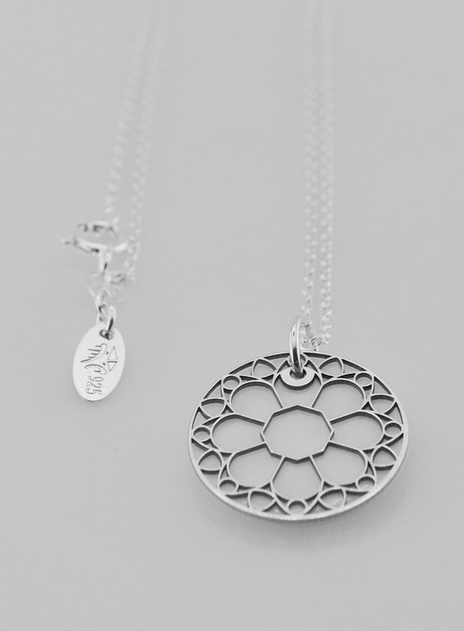 Collana Religiosa Vetrata - Argento & Madreperla (pic 2)