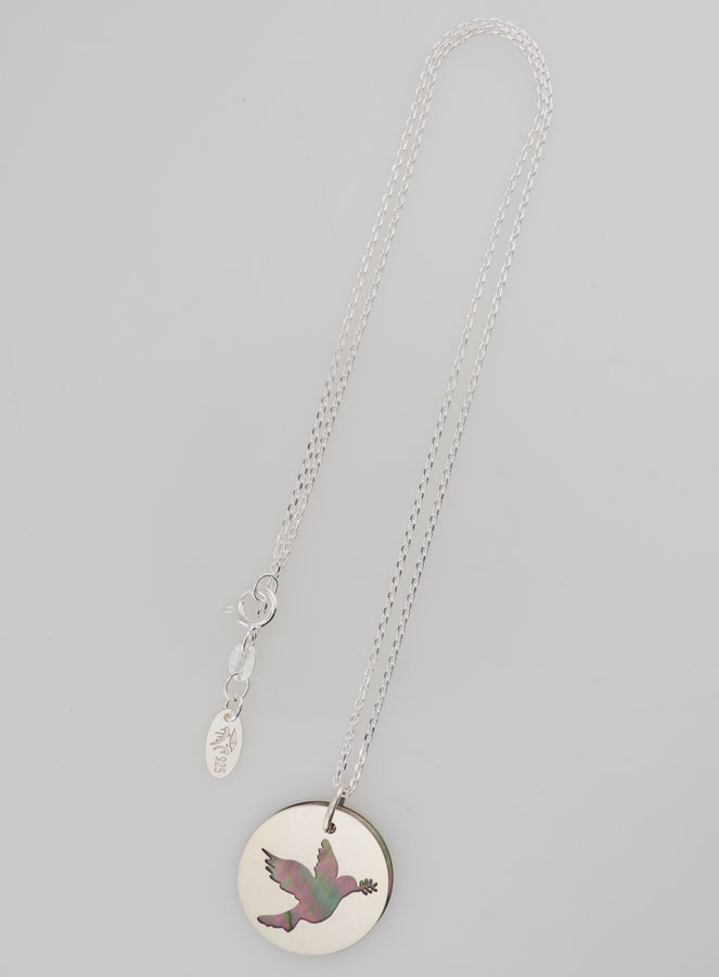 Collana Colomba Traforata - Argento e Madreperla (pic 2)