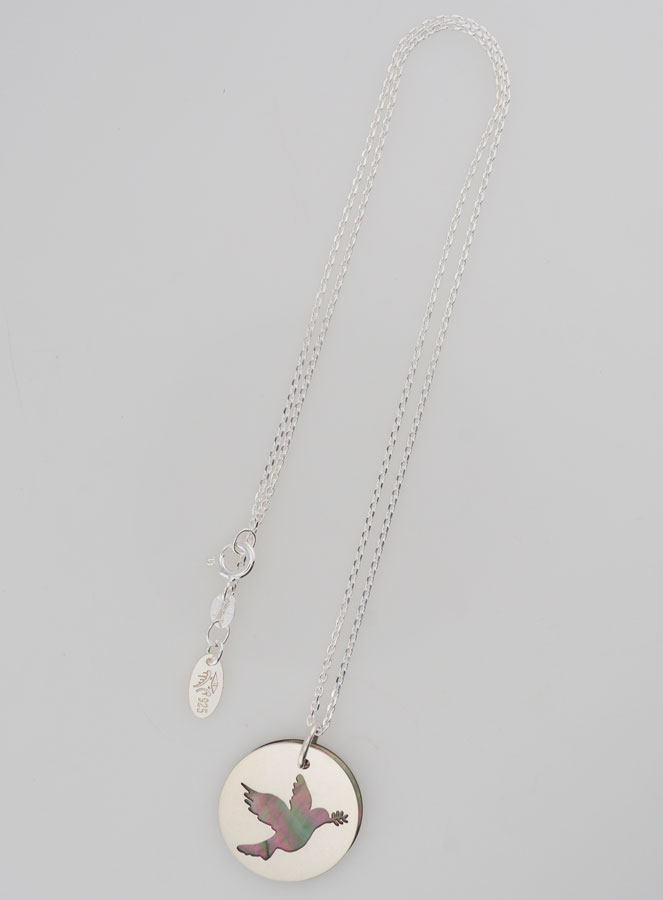 Collana Colomba Traforata - Argento e Madreperla (pic 4)