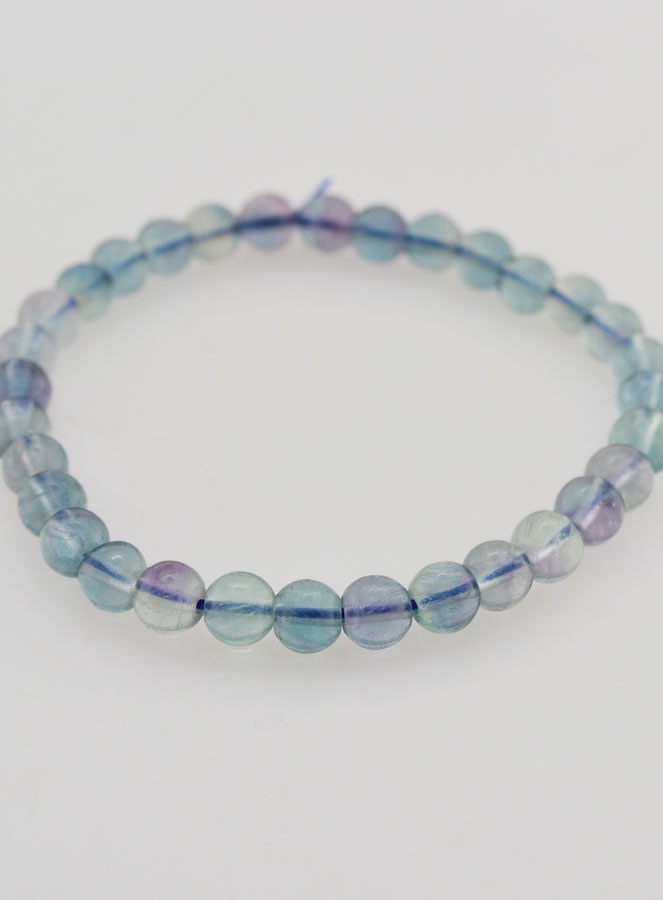 Bracciale in Pietra Naturale di Fluorite Blu AA – 6 mm (pic 2)