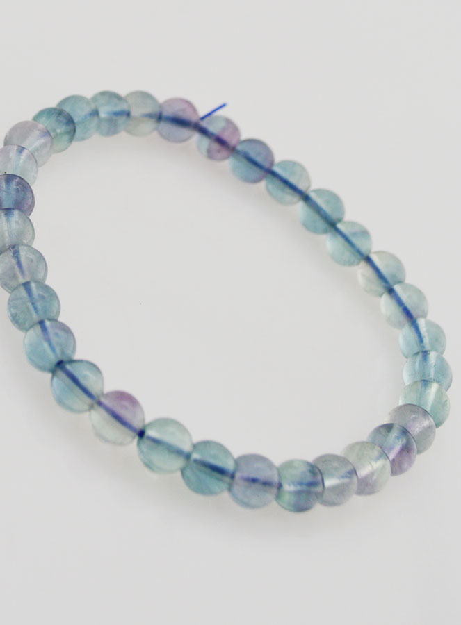 Bracciale in Pietra Naturale di Fluorite Blu AA – 6 mm (pic 3)