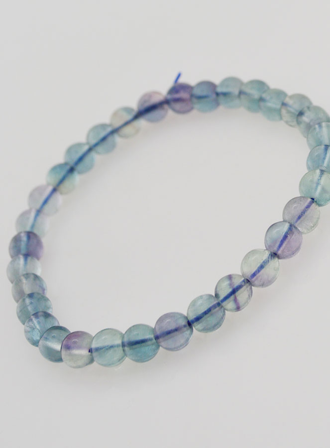 Bracciale in Pietra Naturale di Fluorite Blu AA – 6 mm (pic 4)
