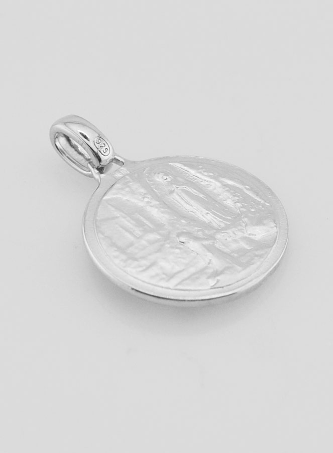 Medaglia Madonna & Lourdes Doppia Faccia - 18mm (pic 4)