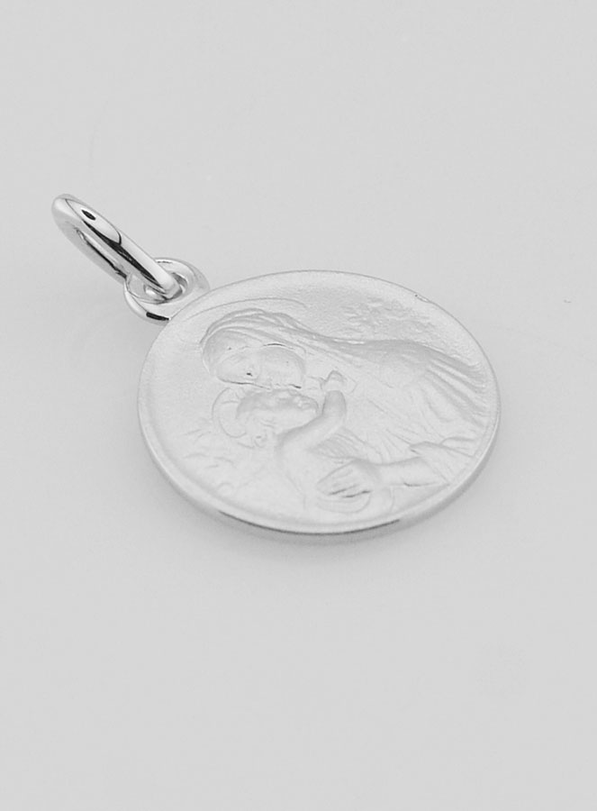Medaglia in Argento Madonna di Botticelli - 16mm (pic 3)