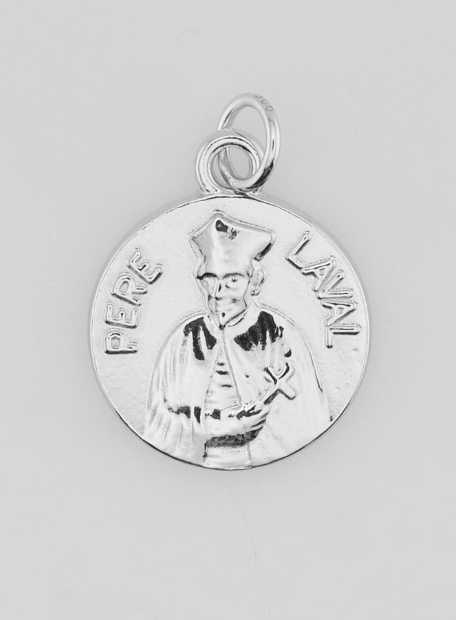 Medaglia in Argento 18mm - Padre Laval (pic 1)