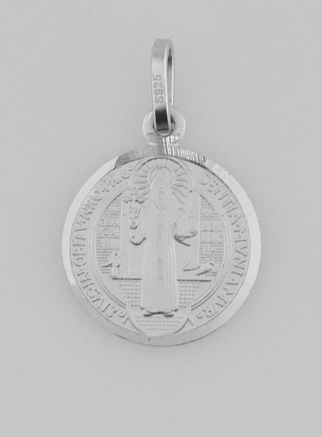 Medaglia di San Benedetto in Argento - 14mm (pic 1)