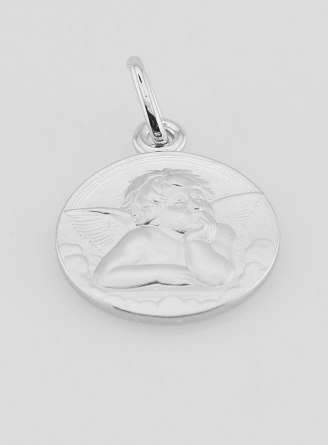 Regalo di Battesimo - Medaglia Angelo Custode in Argento (pic 2)