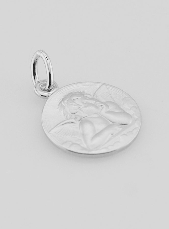 Regalo di Battesimo - Medaglia Angelo Custode in Argento (pic 3)