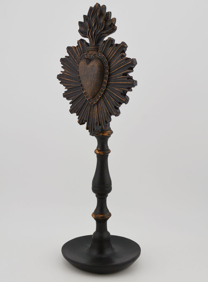 Ex Voto su Base Nero & Bronzo - 23 cm (pic 2)