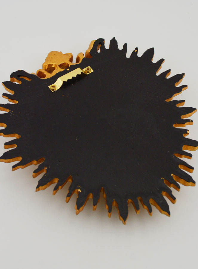Ex Voto Murale Cuore Incoronato - 18 cm (pic 4)