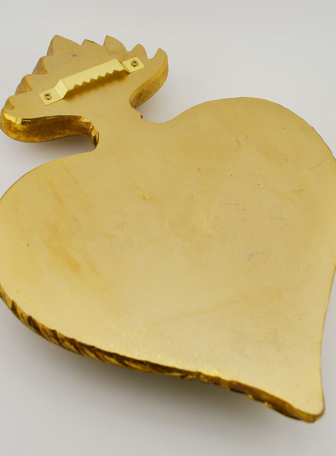 Ex Voto Murale Cuore Decorato - 28 cm (pic 4)