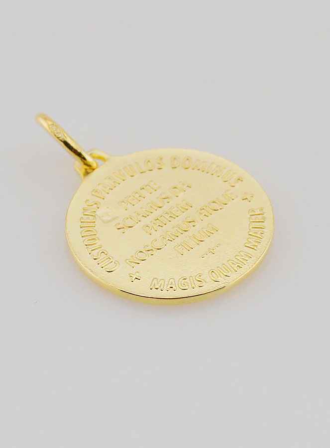 Medaglia Placcata Oro Spirito Santo & Inno - 18mm (pic 4)
