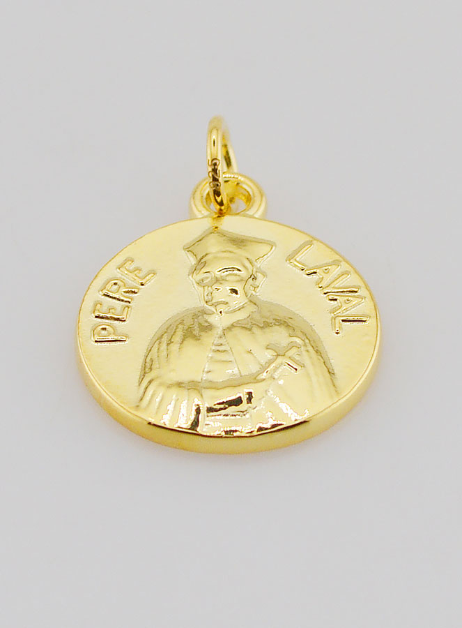 Medaglia Placcata Oro 18mm – Padre Laval (pic 2)
