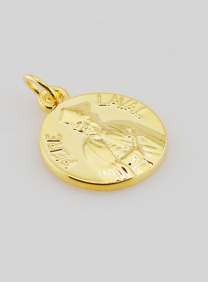 Medaglia Placcata Oro 18mm – Padre Laval (pic 3)