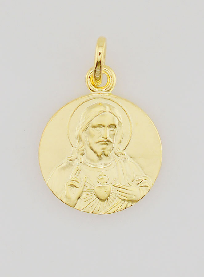 Medaglia Scapolare in Placcato Oro - 16mm (pic 1)