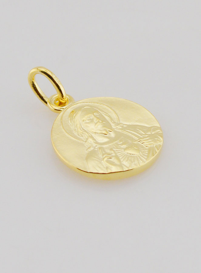Medaglia Scapolare in Placcato Oro - 16mm (pic 3)