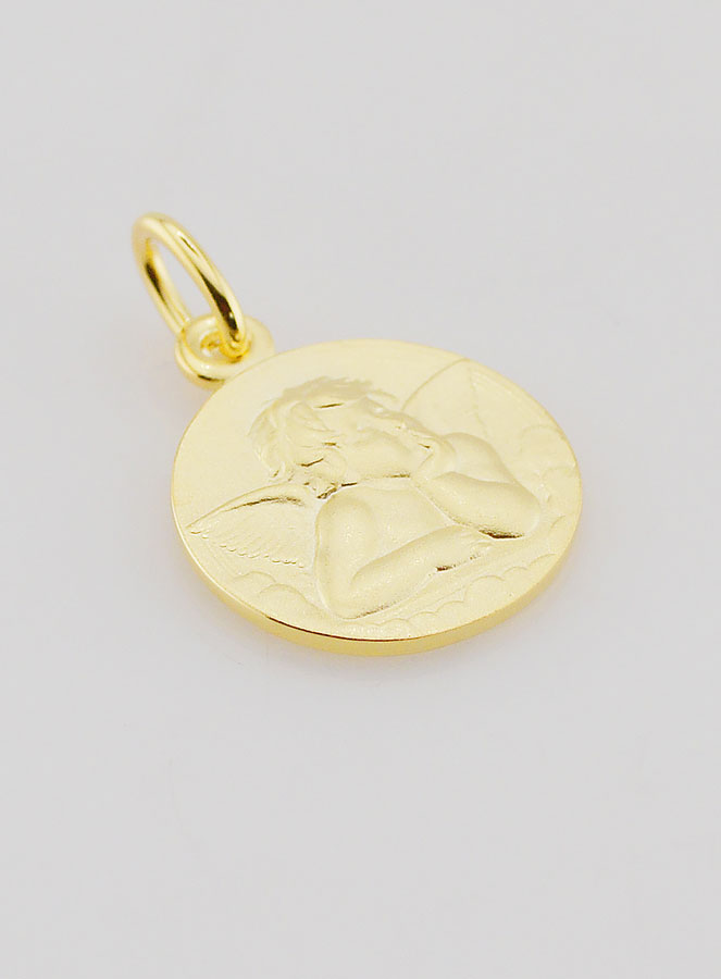 Medaglia in Oro Placcato 16mm – Angelo Raffaele (pic 3)