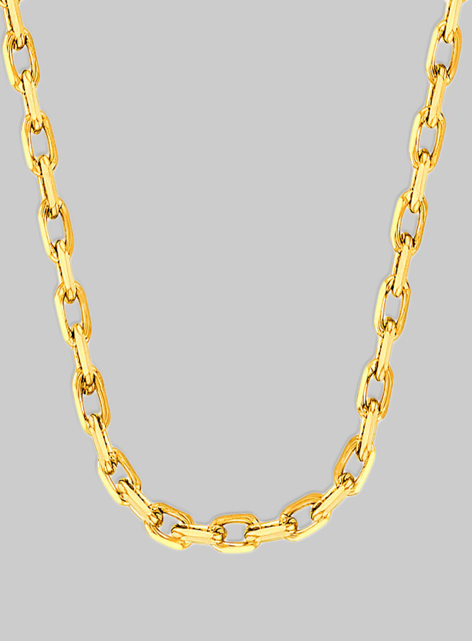 Catena Regolabile in Oro Placcato 40cm - Maglia Forzatina 1,6mm (pic 1)