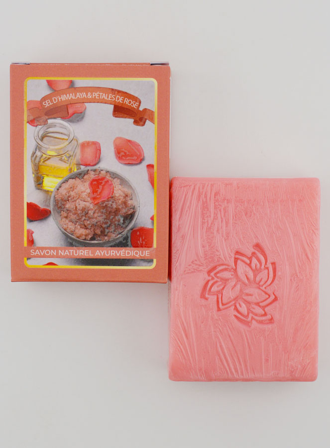 Sapone Petali di Rosa e Sale dell’Himalaya - Tradizione Ayurvedica (pic 1)