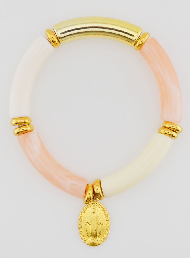 Bracciale Religioso con Medaglia Miracolosa – Rosa (pic 1)