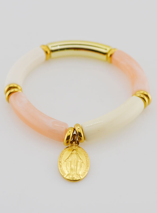 Bracciale Religioso con Medaglia Miracolosa – Rosa (pic 2)