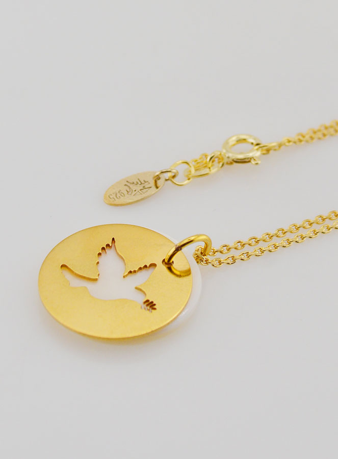 Collana Spirito Santo – Placcato Oro & Madreperla (pic 1)