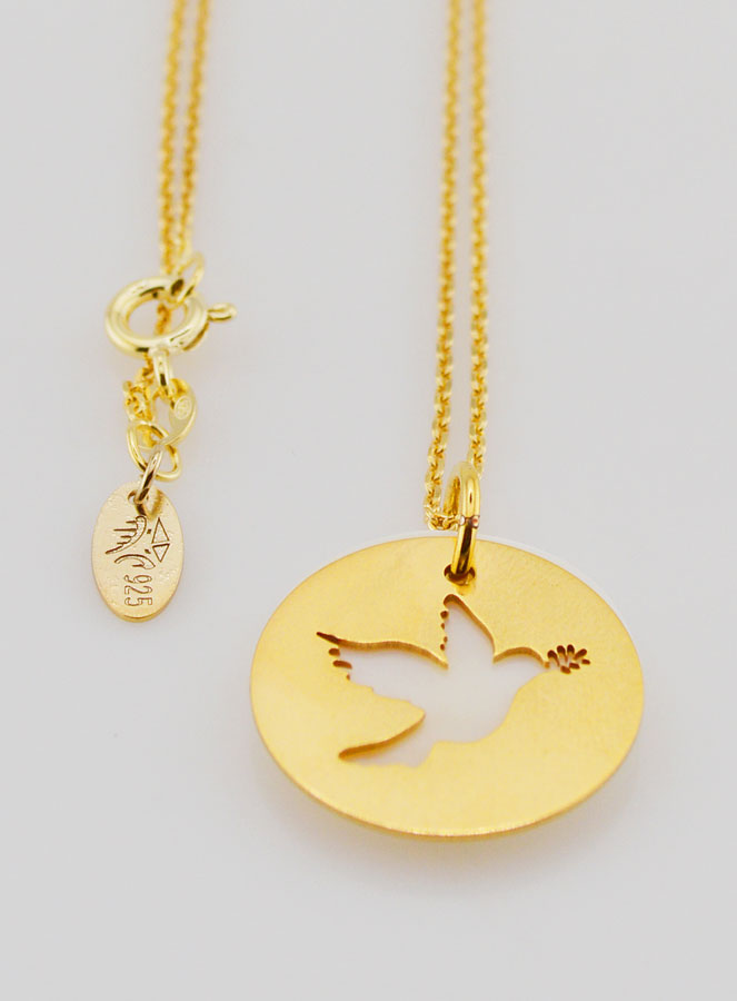 Collana Spirito Santo – Placcato Oro & Madreperla (pic 2)