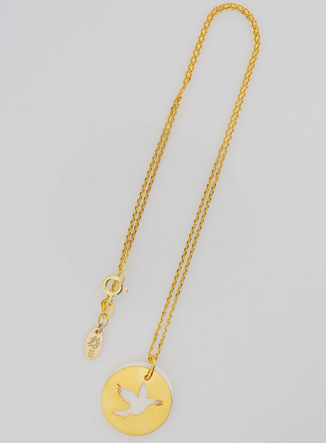 Collana Spirito Santo – Placcato Oro & Madreperla (pic 3)
