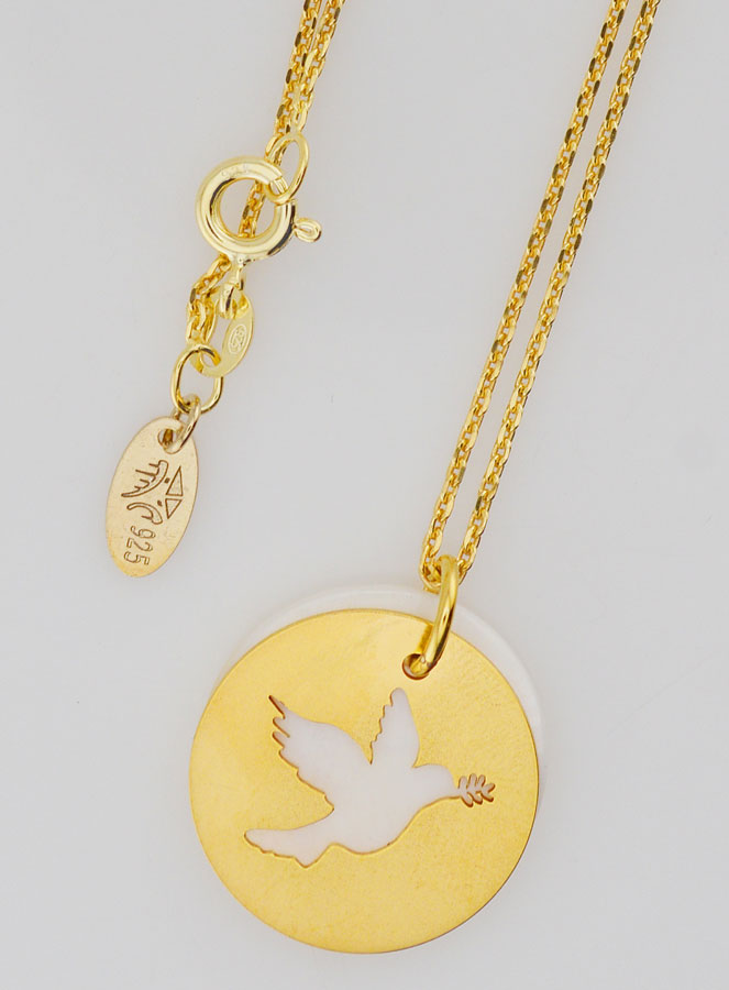 Collana Spirito Santo – Placcato Oro & Madreperla (pic 4)