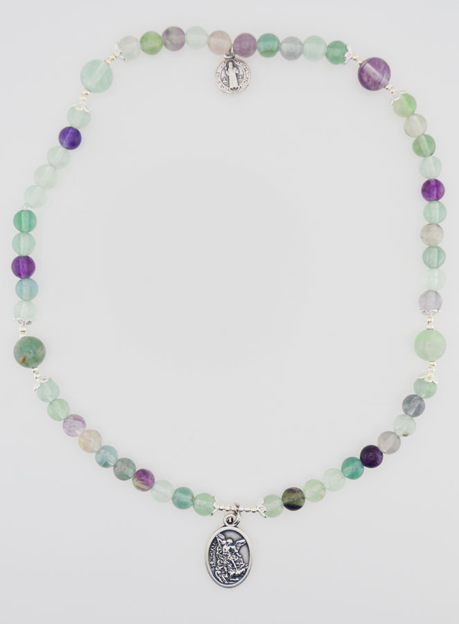 Rosario in Pietre di Fluorite – San Michele & San Benedetto (pic 1)