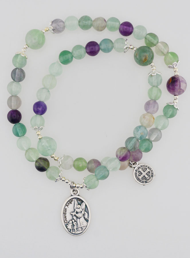 Rosario in Pietre di Fluorite – San Michele & San Benedetto (pic 2)