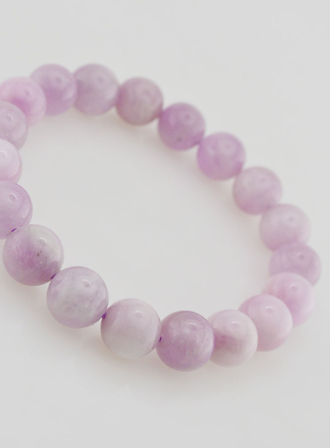 Bracciale in Pietra Naturale di Kunzite – 10 mm (pic 3)