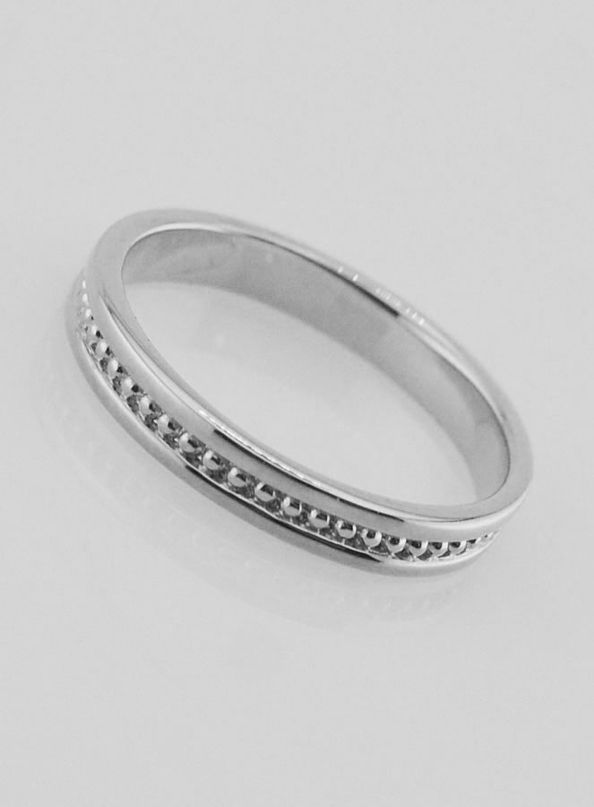 Anello Fede in Argento Massiccio Rodiato - Misura 14 (pic 2)